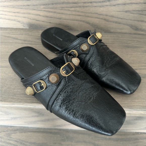 Balenciaga Cargole Stud Embellished Slippers - Picture 2 of 10